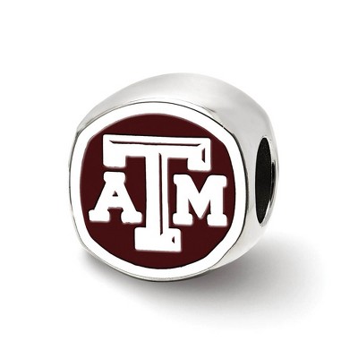 Black Bow Jewelry Sterling Silver Texas A&M Aggies NCAA Bead Charm