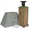 Sunnydaze Contemporary Natural Slate and Fabric Cream Shade Indoor/Outdoor Weather-Resistant Table Lamp - 4 of 4