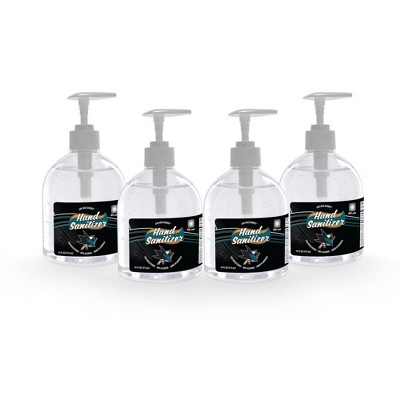 NHL San Jose Sharks 16oz Pump Top Hand Sanitizer - 4pk