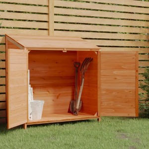 VidaXL Garden Shed Brown 40.2"x20.5"x44.1" Solid Wood Fir - 1 of 4