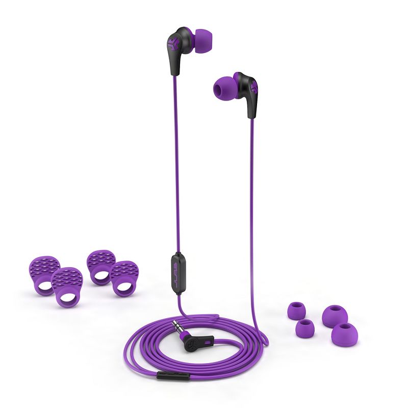 JLab Wired JBuds Pro with Universal Mic - Purple Orchid, 3 of 5