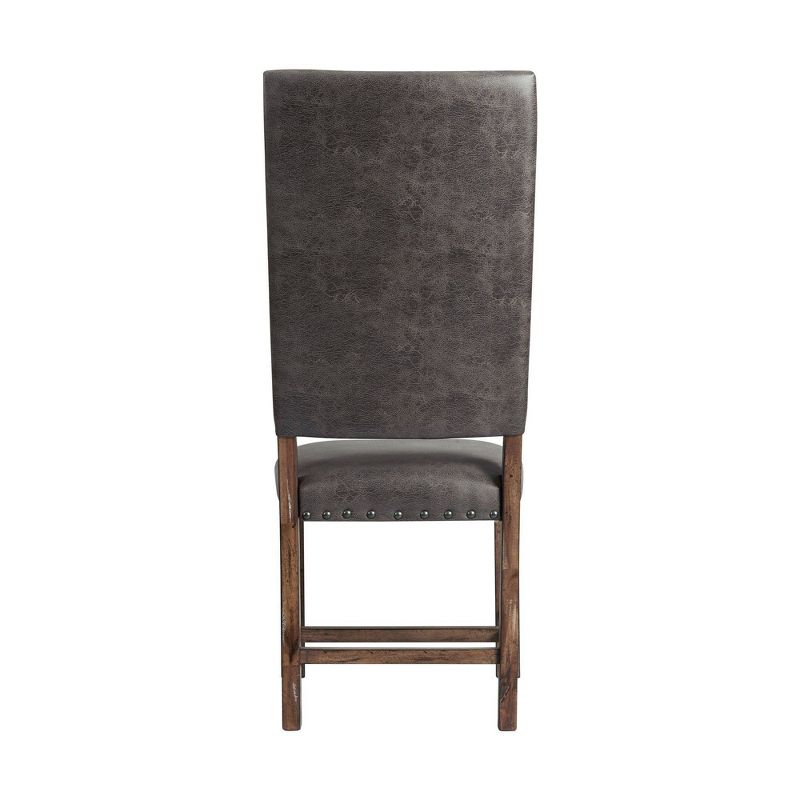Set of 2 Hayward Tall Back Side Chair Set Walnut - Picket House Furnishings, 5 of 14
