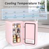 YASHE Mini Fridge, 6 Liter/8 Can 110V AC/DC Portable Thermoelectric Cooler Refrigerators for Bedroom, Skincare, Beverage, Office, Dorm Room and Car - 4 of 4