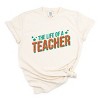 The Life Of A Teacher Puff/Glitter - Womens Garment Dyed Tee - 2 of 3