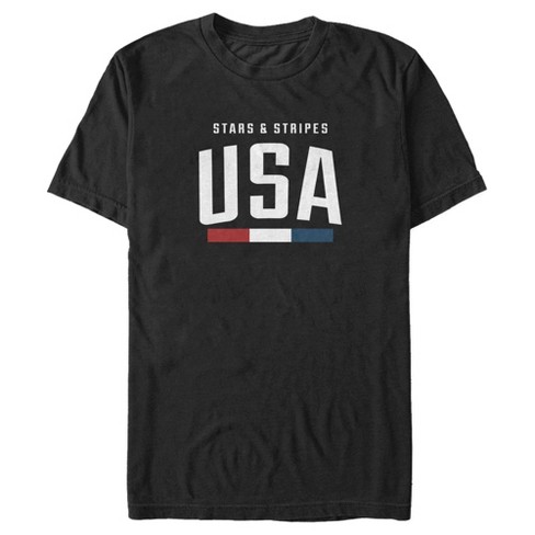 Men's Lost Gods Stars & Stripes Usa T-shirt - Black - 4x Big Tall : Target