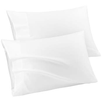 PiccoCasa 100% Cotton Soft Breathable Envelope Closure Pillowcases Set of 2