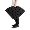 Kumasinova Heavy-Duty Square Outdoor Umbrella Base with 4 Removable Plates,Plastic Patio Umbrella Stand for Offset Cantilever Umbrellas,Black - 3 of 4