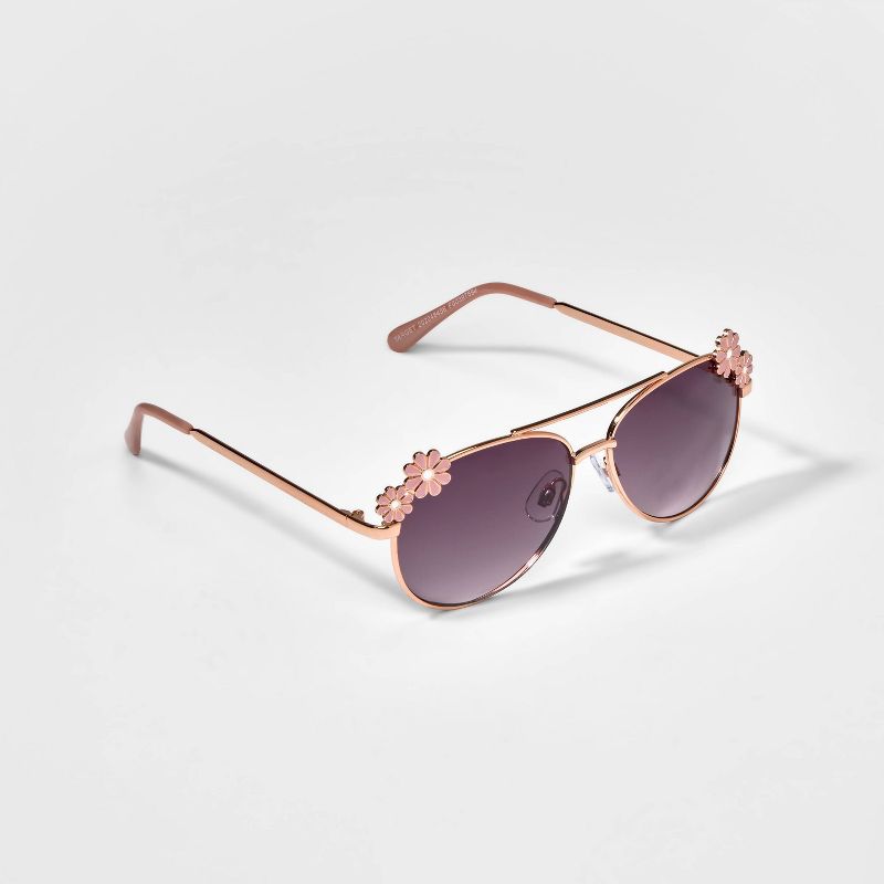 Girls' Daisy Aviator Sunglasses  - Cat & Jack™, 2 of 6