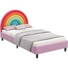 Streamdale Colorful Rainbow Design Twin Platform Bed - 4 of 4