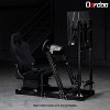 Dardoo Aluminum Sim Racing Cockpit with Monitor Stand & Black Seat,for Fanatec,Thrustmaster T818,Moza & Logitech. Not Include Wheel,Pedal,and monitors - 2 of 4