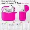 BONGEEK Silicone Apple Airpods 4th Generation - VOTILE 2028 Bling Cover with Keychain, Earbuds Charging Accessory for Women Girls -Hot Pink - 2 of 4