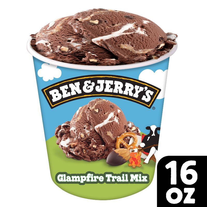 Ben &#38; Jerry&#39;s Ice Glampfire Trail Mix Frozen Dessert - 16oz, 1 of 10