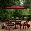 Northlight 7.5' Outdoor Patio Market Umbrella with Hand Crank - Burgundy - 2 of 4