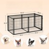 VisioGear 63" Dog Crate, Dog Kennel for Small Medium Dogs, Puppy Dog Playpen with Top, Pet Cage, Indoor, Black, 63"*29.9"*31.9" - 3 of 4
