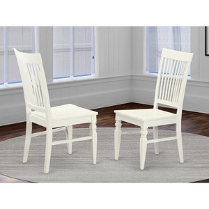 HomeStock Renaissance Rhapsody Dining Wood Seat Chair with Slatted Back - 1 of 3