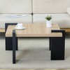XINGHANZHENXUAN 31.5-in MDF coffee table, suitable for modern minimalist living rooms and leisure areas - 4 of 4