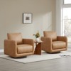 Spruce&Spring Swivel Accent Chair Armchair with Back Cushion - 2 of 4