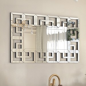 39.4x27.6in Rectangle Decorative Wall Mirrors Luxury Wall Mirror - 1 of 4