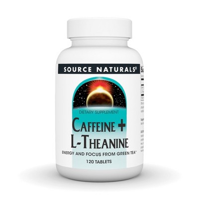 Caffeine + L-Theanine by Source Naturals, Inc.  -  120 Tablet