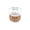 Unique Bargains Round Ball DIY Rhinestone Clay Bead for Jewelry Making 100 Pcs - 2 of 4