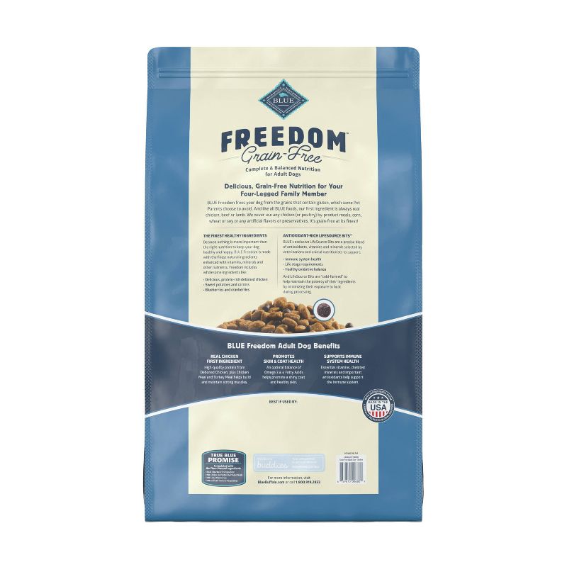 Blue Buffalo Freedom Grain Free with Chicken, Potatoes & Peas Adult Dry Dog Food, 3 of 12