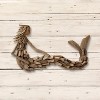 Storied Home Driftwood Sitting Mermaid Wall Decoration - Hardwood Sculpture, Nautical Decor, 13" Height - image 2 of 4