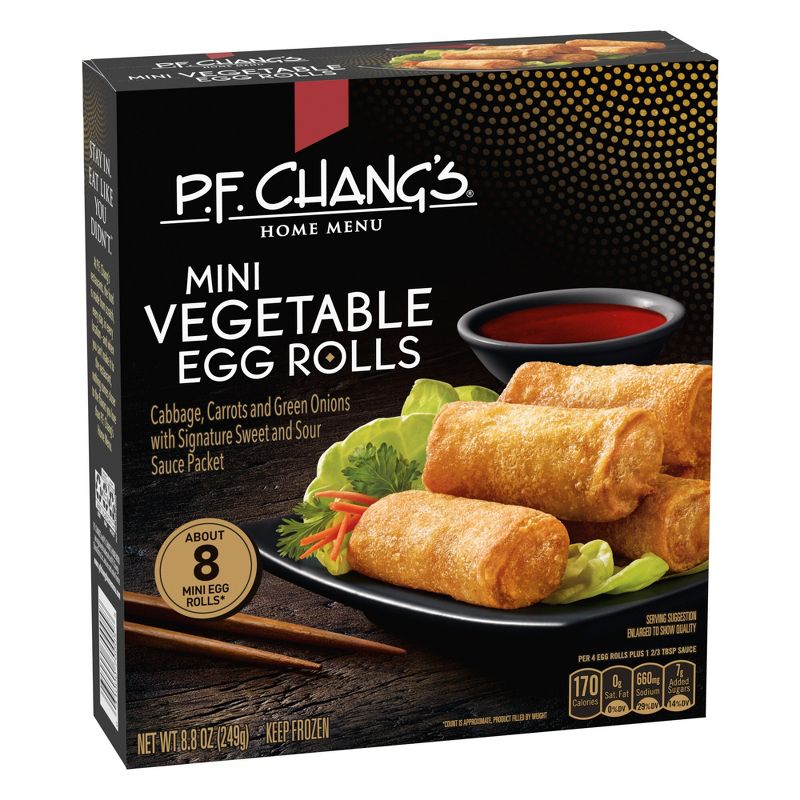 P.F. Chang&#39;s Frozen Home Menu Vegetable Mini Egg Rolls - 8ct/8.8oz, 3 of 8