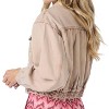 Women's Cropped Jean Embellished Jacket - ESQUALO - 2 of 4