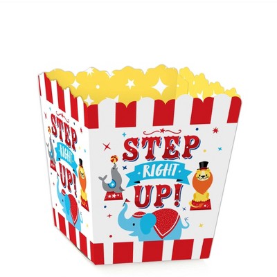 Big Dot of Happiness Carnival - Step Right Up Circus - Party Mini Favor Boxes - Carnival Themed Party Treat Candy Boxes - Set of 12