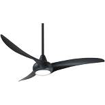 52" Minka Aire Modern 3 Blade Indoor Ceiling Fan with LED Light Remote Control Coal for Living Room Kitchen Bedroom Family Dining
