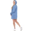 Women's Hoodie Sweatshirt Dress - White Mark - 3 of 3