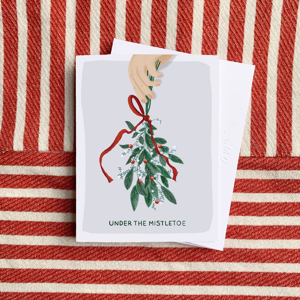 Winter/Holiday Greeting Card Pack Sets (3 ct) Under The Mistletoe by Ramus & Co - thumbnail 2
