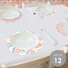 Big Dot of Happiness Hello Rainbow - Boho Baby Shower and Birthday Party Round Table Decorations - Paper Chargers - Place Setting For 12 - 2 of 4