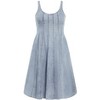 Women's Plus Size Lula Denim Dress - light wash | CITY CHIC - 4 of 4