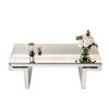 Grungis Sliver Round Coffee Table with Starburst Mirror Mosaic Design,Modern Center Table for Livng Room - 4 of 4