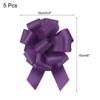 Unique Bargains Personalized Sparkly Gift Wrapping Large Pull Bows for Wedding Baskets 5 Pcs - 2 of 4