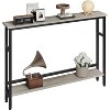 Jojoka 5.9" Narrow Sofa Table, 2 Tier Skinny Console Table with Adjustable Shelf, Slim Behind Couch Table for Living Room, - 2 of 4