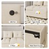 NicBex Couches for Living Room Versatile Foldable Sofa Bed Velvet Pull-out Loveseat Sofa Adjustable Back with USB Port and Swivel Phone Stand - 3 of 4