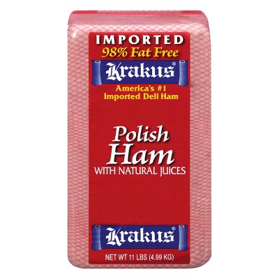 Krakus Polish Ham with Natural Juices - Deli Fresh Sliced - price per lb