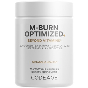 Codeage M-Burn Optimized, Decaffeinated Green Tea, Berberine, ALA, Vitamin B12, Probiotics - 60ct - 1 of 4