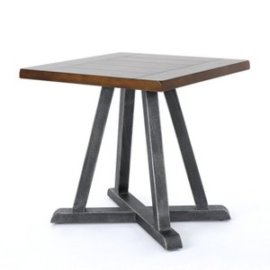 Orpheus Industrial End Table Dark Brown - Christopher Knight Home