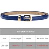 Elerevyo Women Skinny PU Leather Waist Belts with Gold Metal Buckle for Dress Jeans 1 Pc - 4 of 4