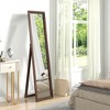 Tangkula 61" x 14.5" Full Length Mirror w/ Stand Solid Wood Frame Full Body Mirror - 3 of 4