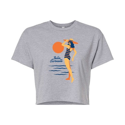 Women's - Instant Message - Bella Giornata Cropped Graphic T-Shirt