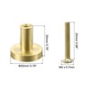 Unique Bargains Brass Rustproof Corrosion Resistant Stylish Brushed Gold Cabinet Knobs - 2 of 4