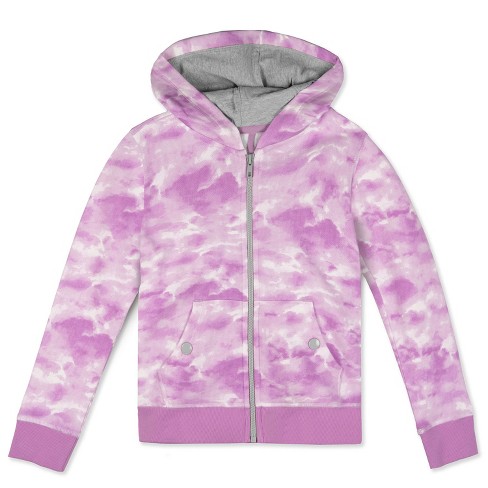 Mightly Toddler Fair Trade Organic Cotton Zip Up Pocket Hoodie 3T Lilac Cloud