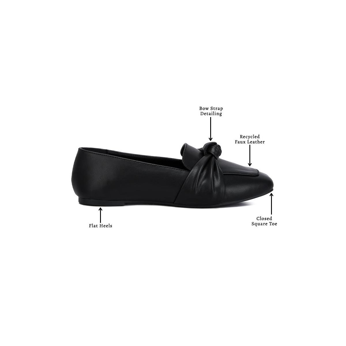 Женские туфли London Rag Womens Denali Recycled Faux Leather Flat Loafers 7 — фото 6