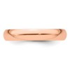 Black Bow Jewelry 2mm to 6mm 14K Rose Gold Half Round Standard Fit Band - 2 of 4