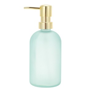 Unique Bargains Durable Cylinder Frosted Soap Dispenser 1 Pc - 1 of 4