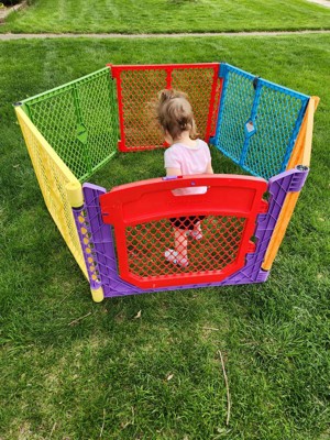 North states superyard colorplay best sale ultimate freestanding 6 panel playpen